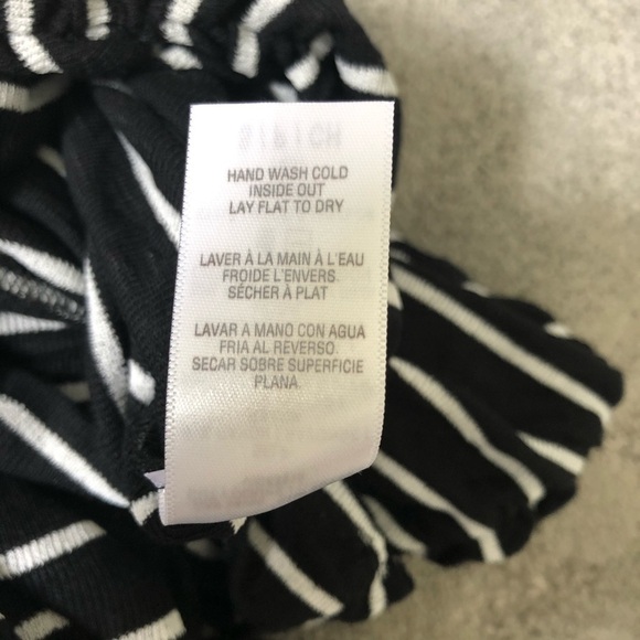 Splendid New Haven Stripe Rayon Knee Length Skirt - Picture 8 of 9